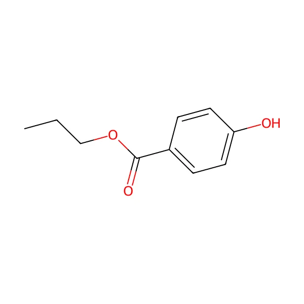Propil paraben molekül yapısı — CAS 94-13-3