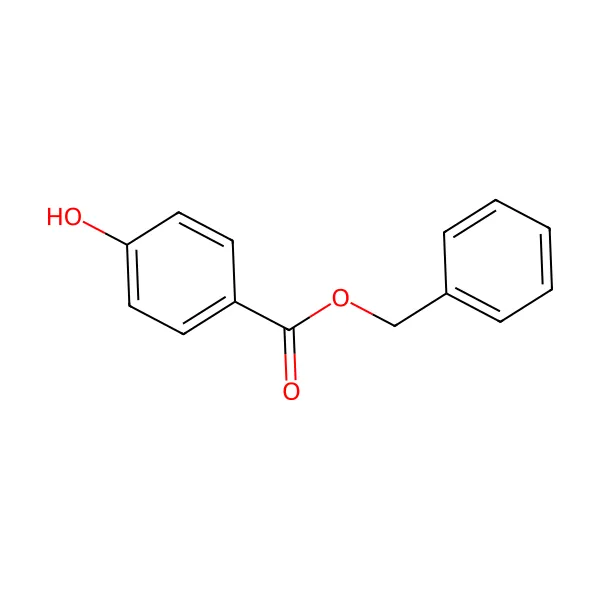 Benzil paraben molekül yapısı — CAS 94-18-8