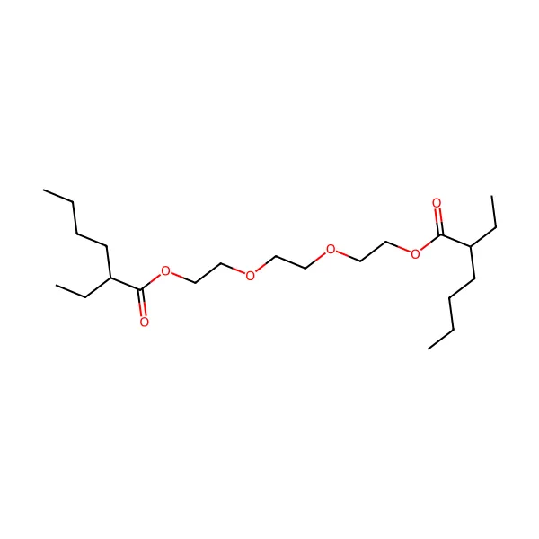 Trietilen glikol bis(2-etil heksanoat) molekül yapısı — CAS 94-28-0