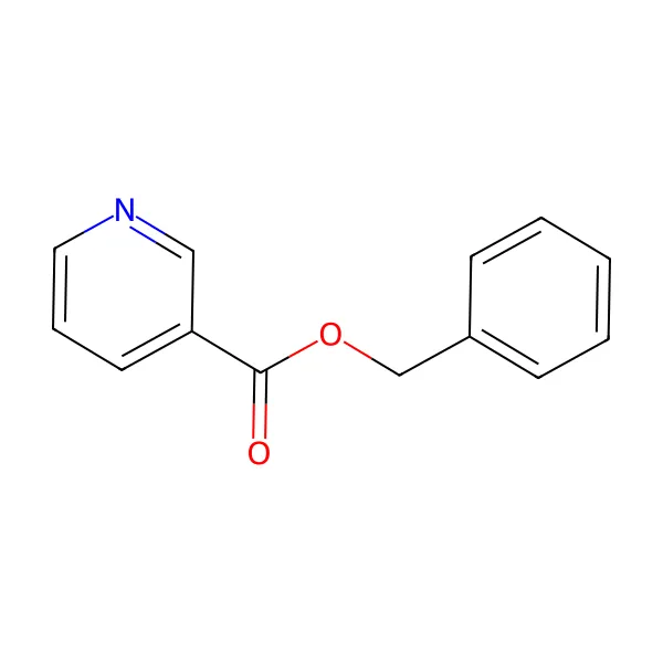 Benzil nikotinat molekül yapısı — CAS 94-44-0