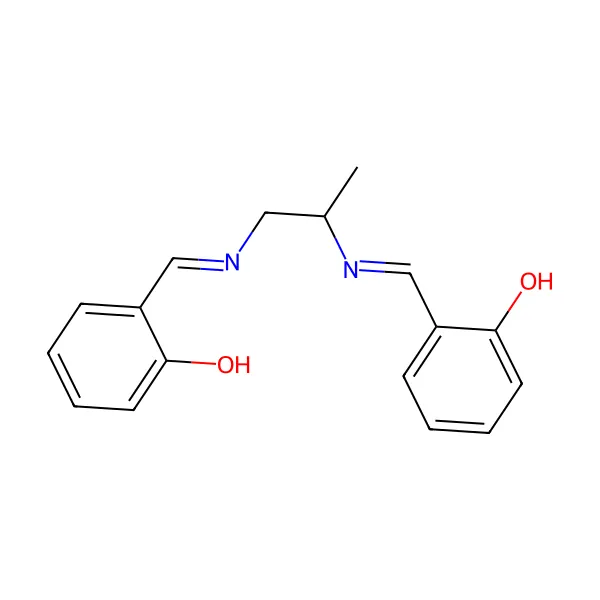 Disalisilalpropilendimin molekül yapısı — CAS 94-91-7