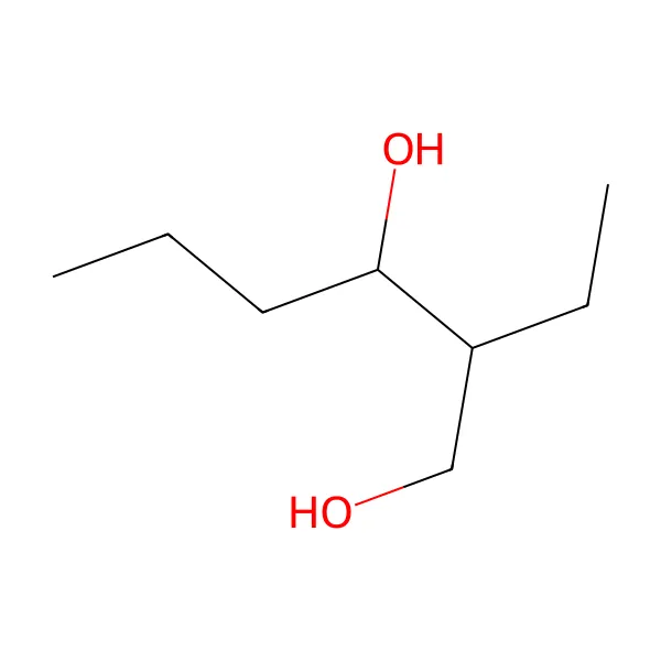 2-Etil-1,3-heksandiol molekül yapısı — CAS 94-96-2