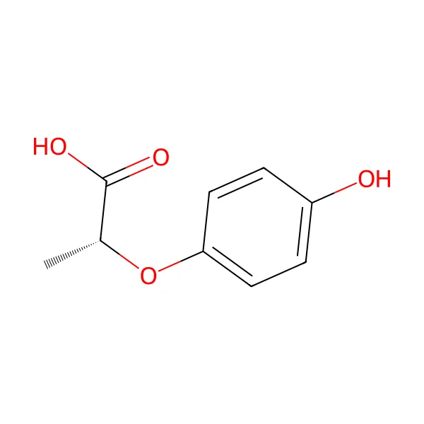 Hidroksifenoksi propiyonik asit molekül yapısı — CAS 94050-90-5