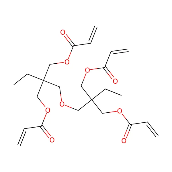 Ditrimetilolpropan tetraakrilat molekül yapısı — CAS 94108-97-1