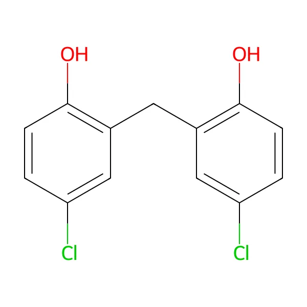 Diklorofen molekül yapısı — CAS 97-23-4