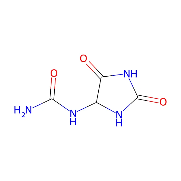 Allantoin molekül yapısı — CAS 97-59-6