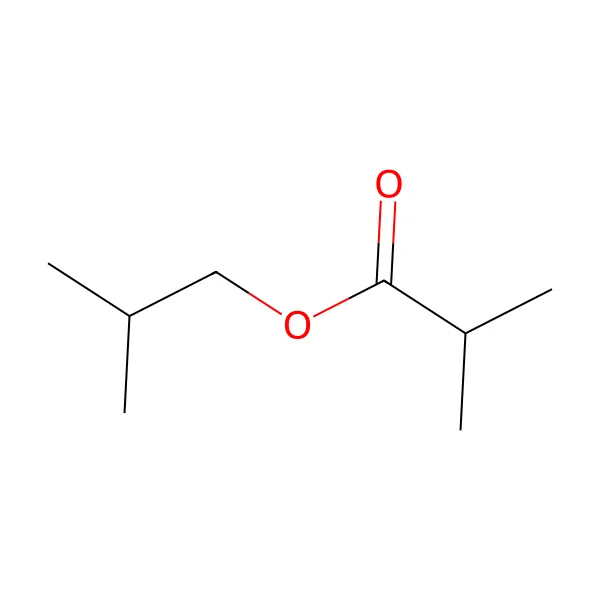 İzobütil izobütirat molekül yapısı — CAS 97-85-8