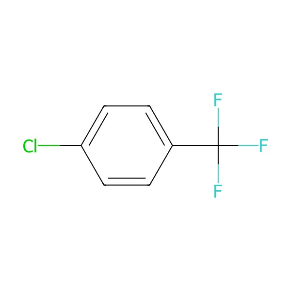 Paraklorobenzotriflorür molekül yapısı — CAS 98-56-6