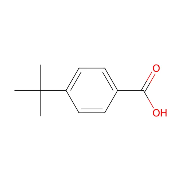 4-tert-bütilbenzoik asit molekül yapısı — CAS 98-73-7