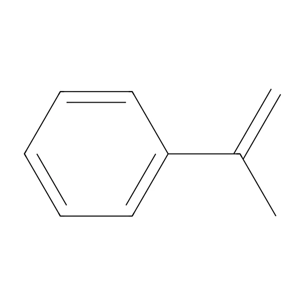 Alfa-metilstiren molekül yapısı — CAS 98-83-9