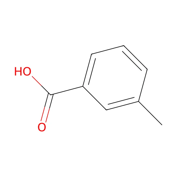 m-Toluik asit molekül yapısı — CAS 99-04-7