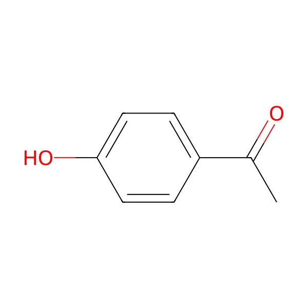4-Hidroksiasetofenon molekül yapısı — CAS 99-93-4