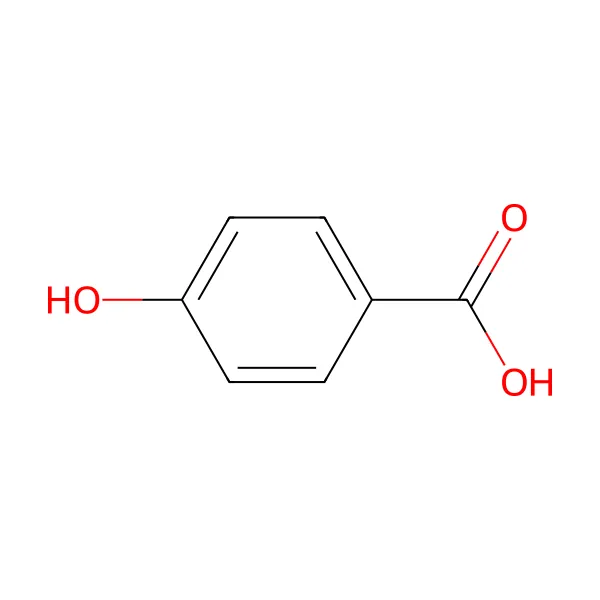 4-hidroksibenzoik asit molekül yapısı — CAS 99-96-7